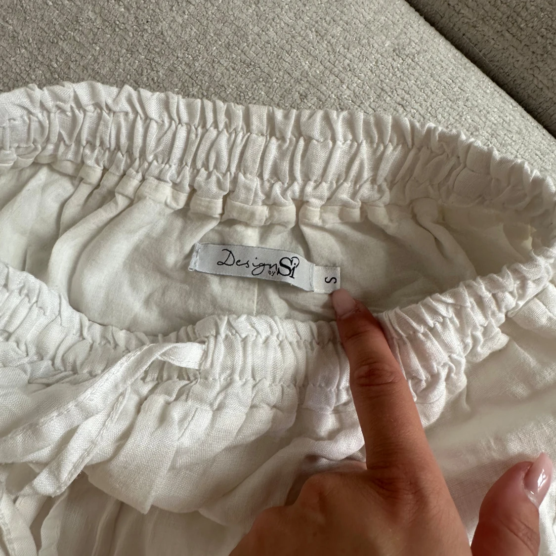 Vita linnebyxor från Design by Si - 1