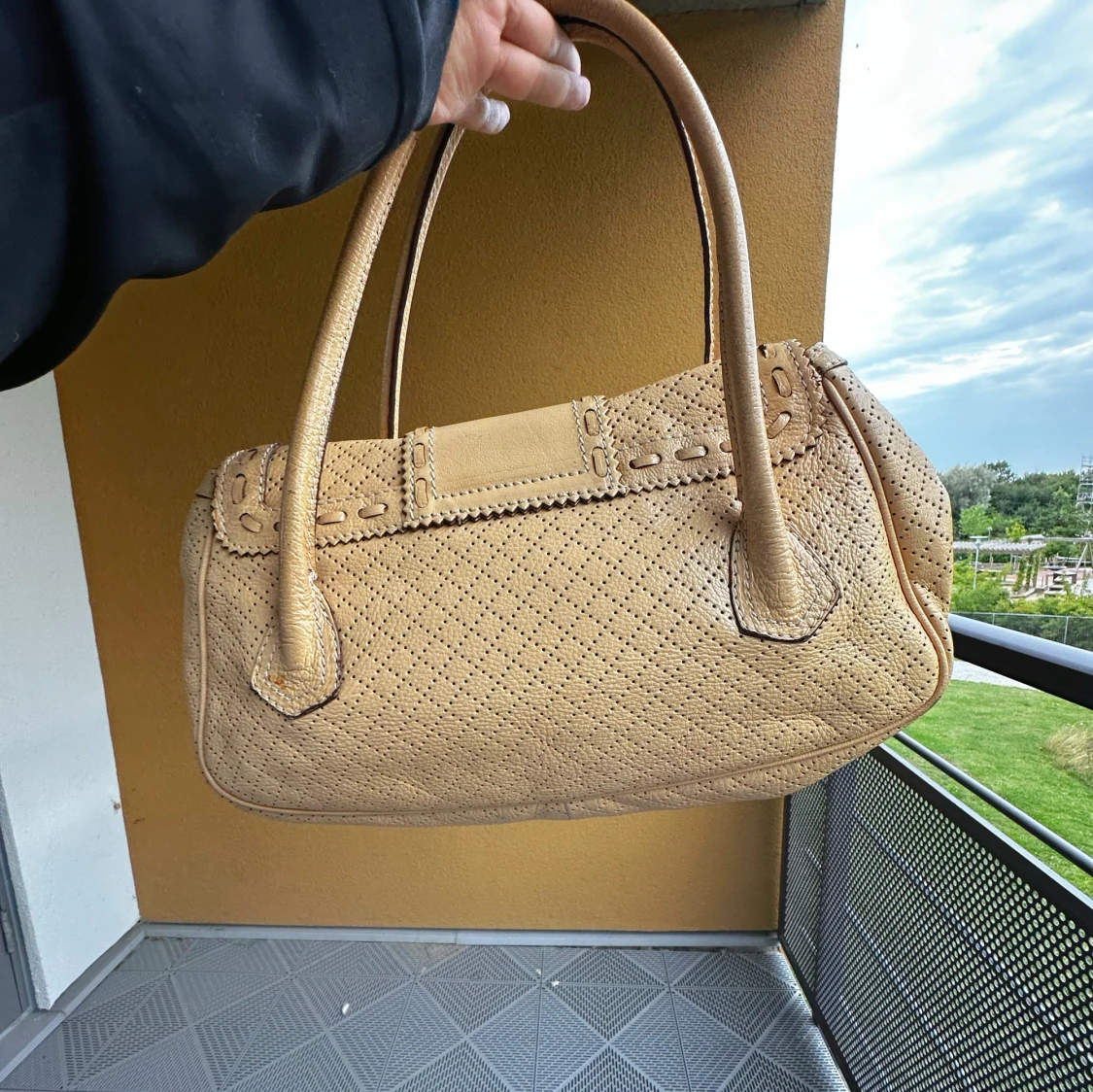 Vintage Beige handväska från Celine i skinn - 1