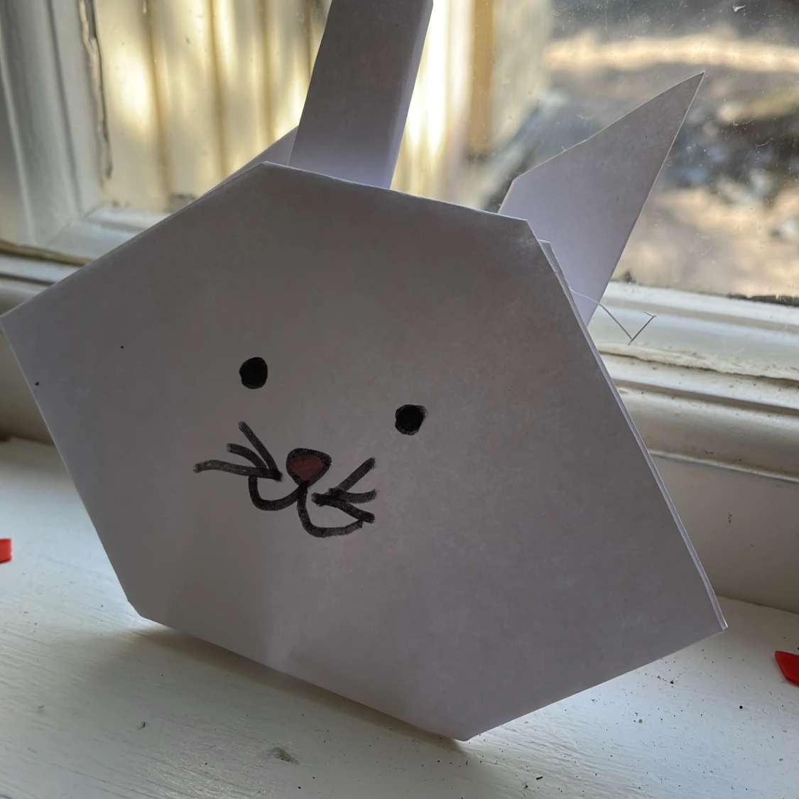 Origami-kanin: Vik och skapa - 3