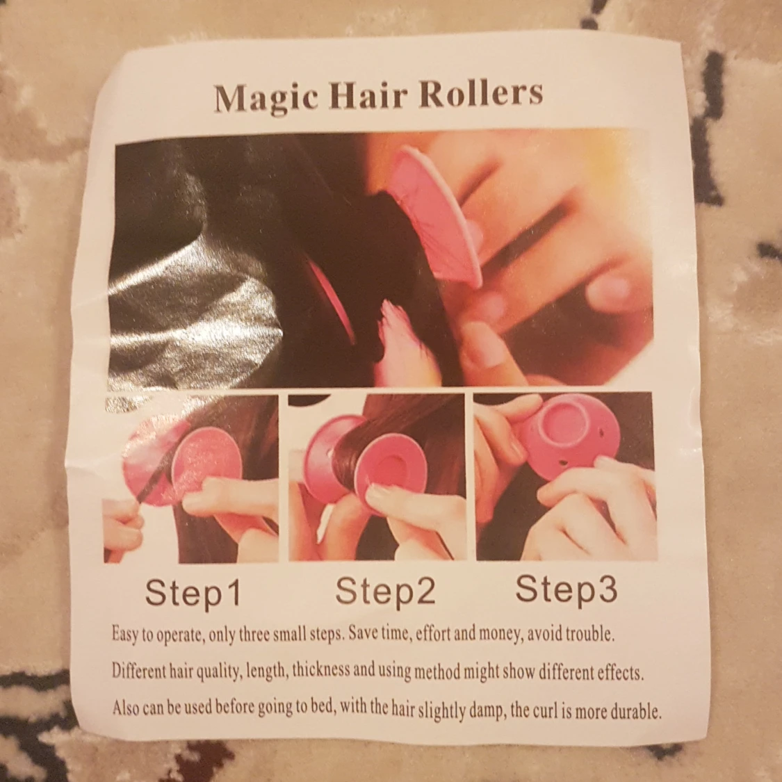 Rosa mjuka hårspolar i silikon - 4