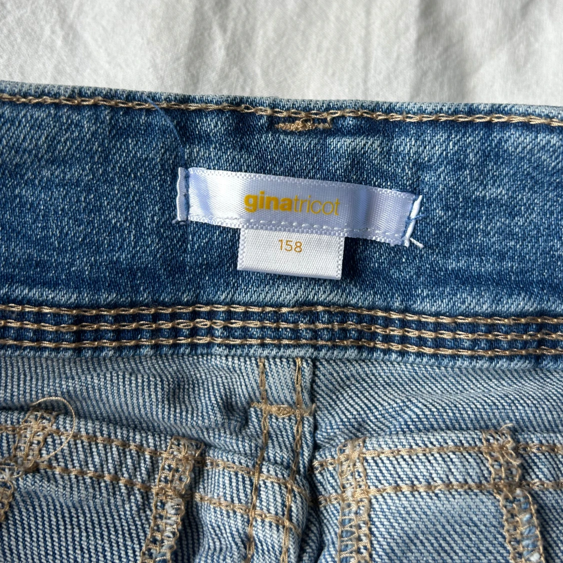 Blå bootcut jeans - 2