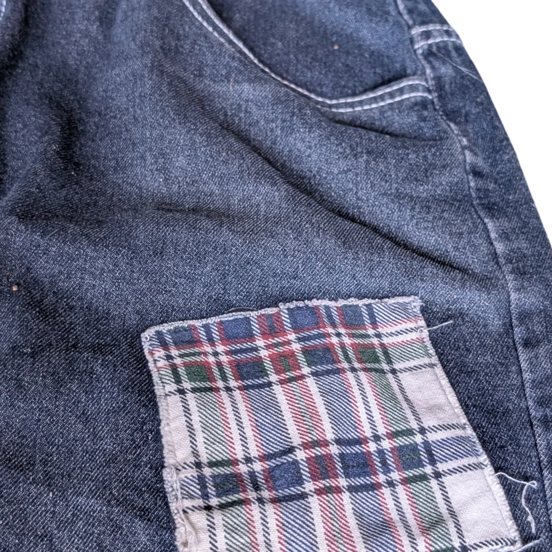 Mörkblå Baggy Jeans - 3