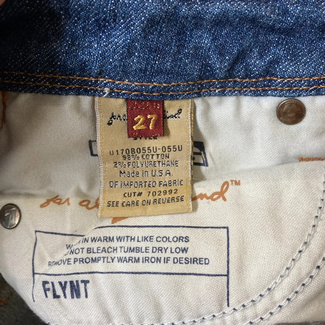 Blå bootcut jeans - 3