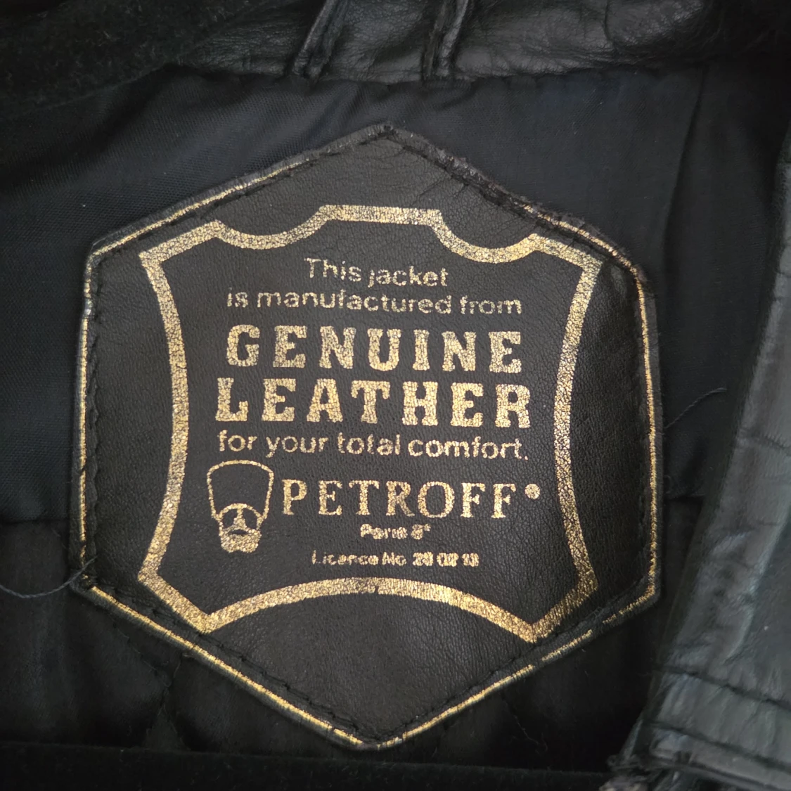 Svart skinnjacka från Petroff - 1