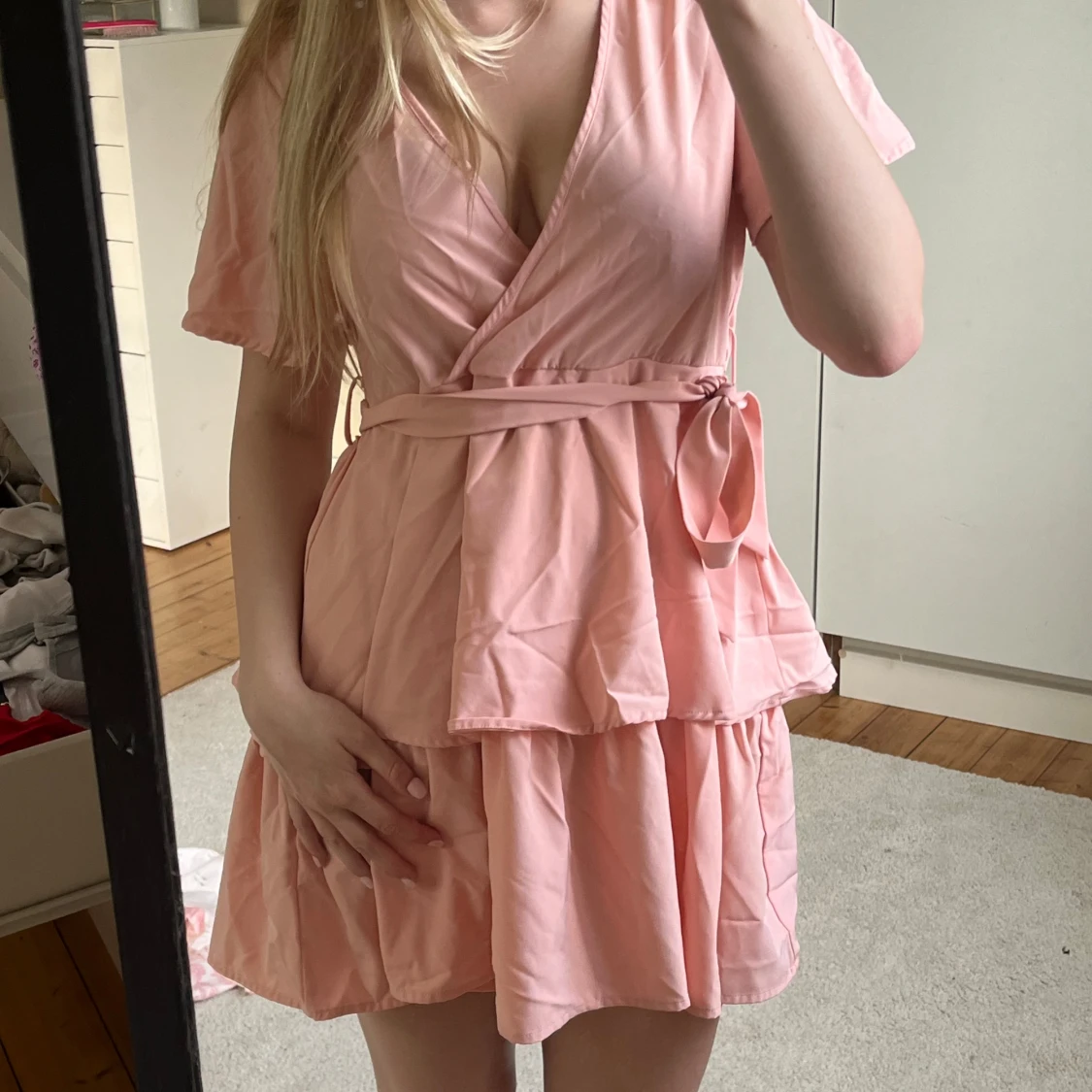 Rosa omlottklänning från SHEIN!