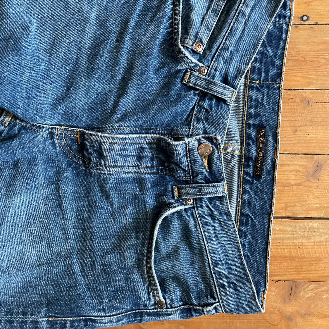 Blåa Nudie jeans - 3