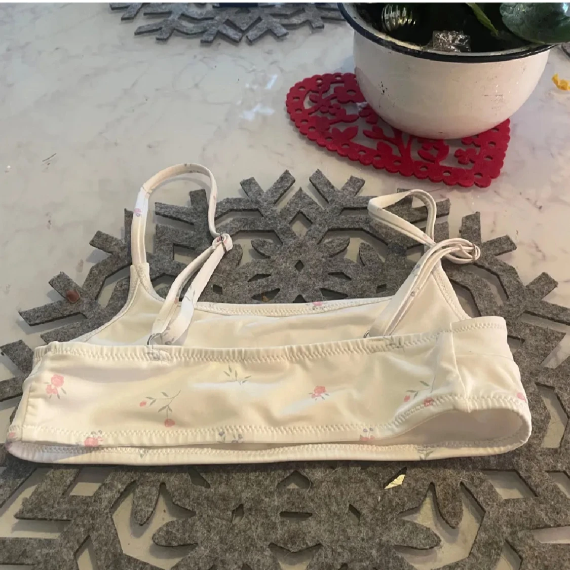 Vit blommig bikinitopp från 157 XS - 1