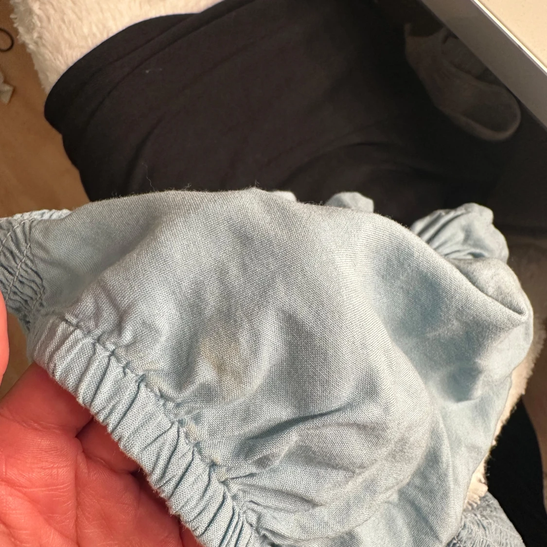 Ljusblå croppad topp från Bik Bok - 3