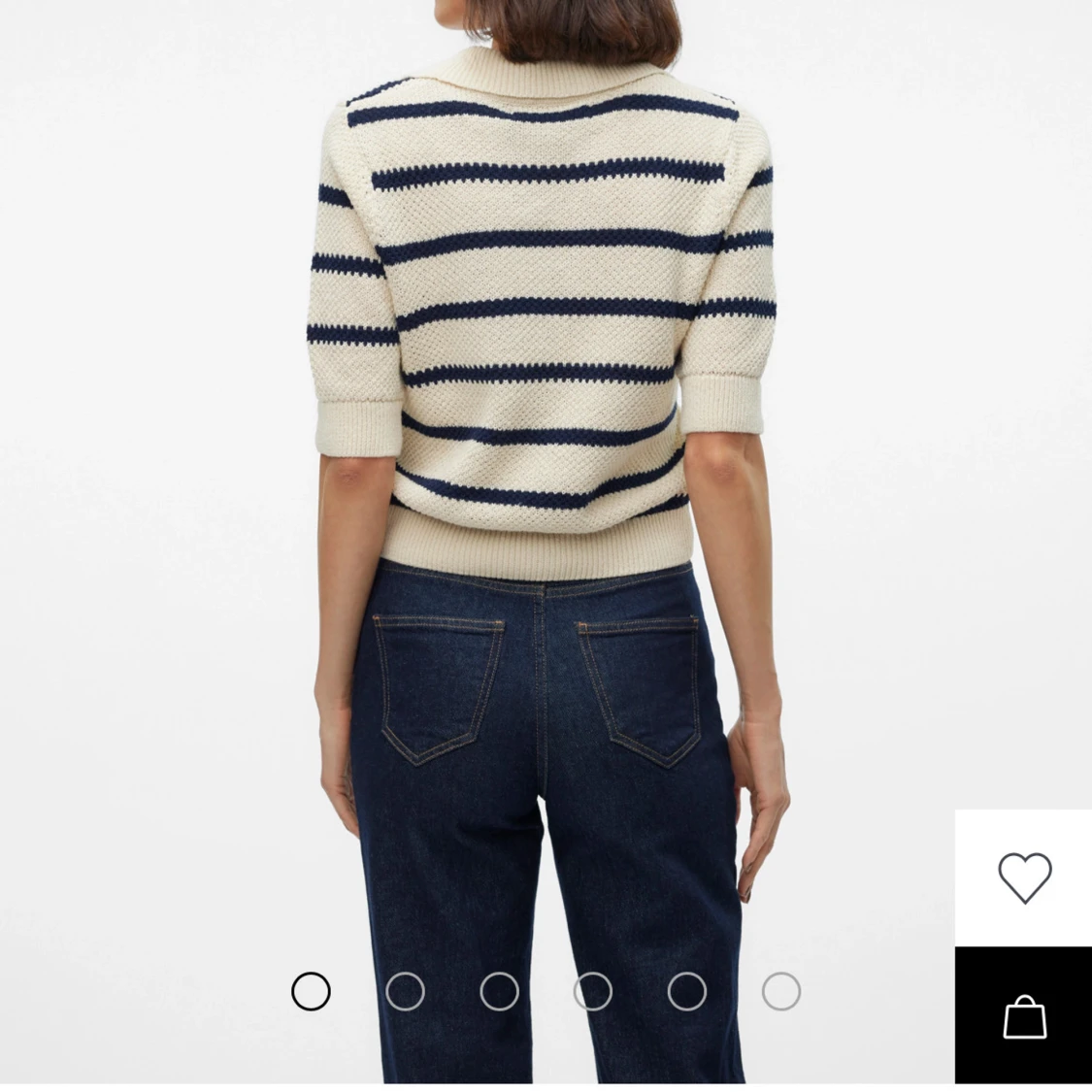 Randig stickad tröja från Vero Moda - 3