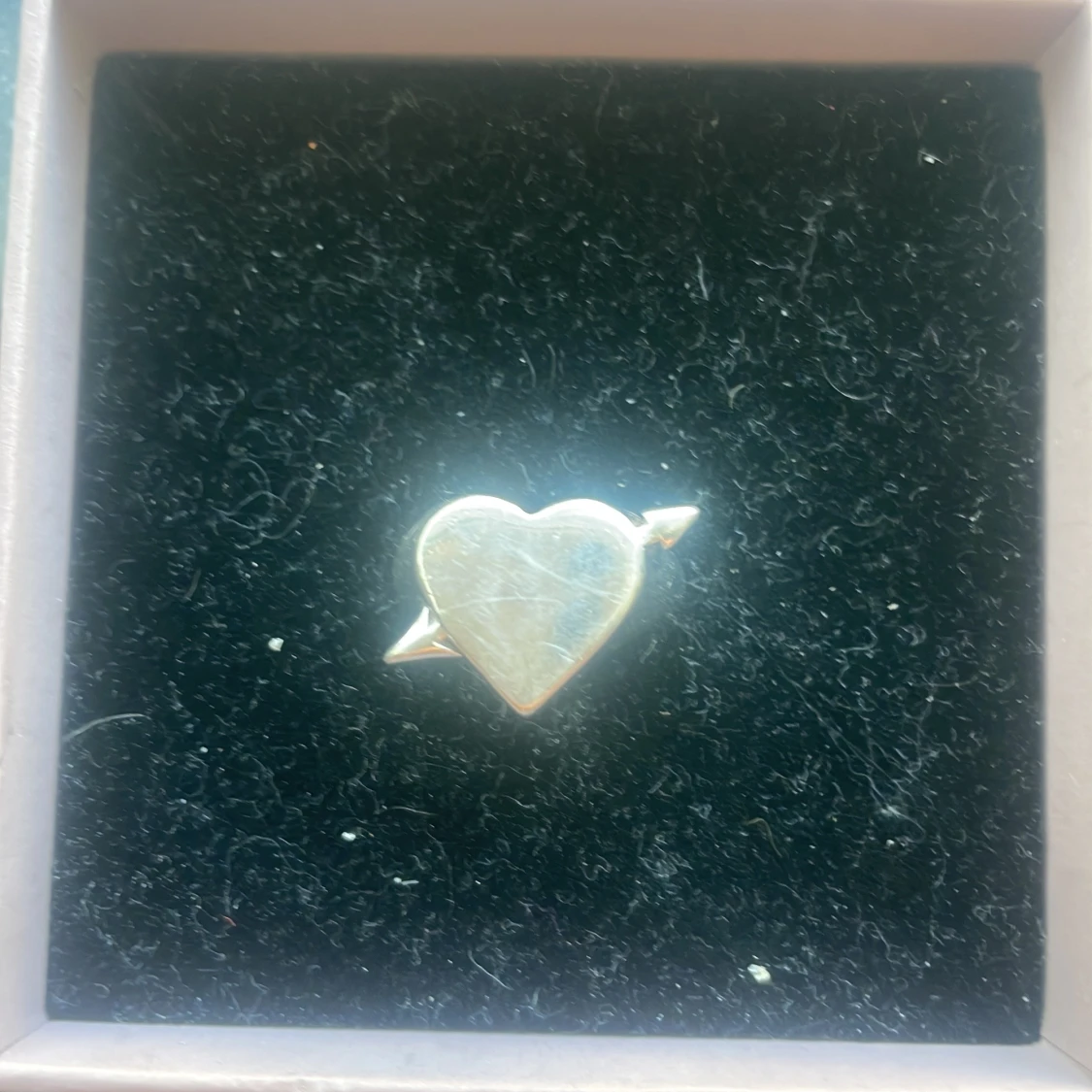 Hjärt ring i silver🩶