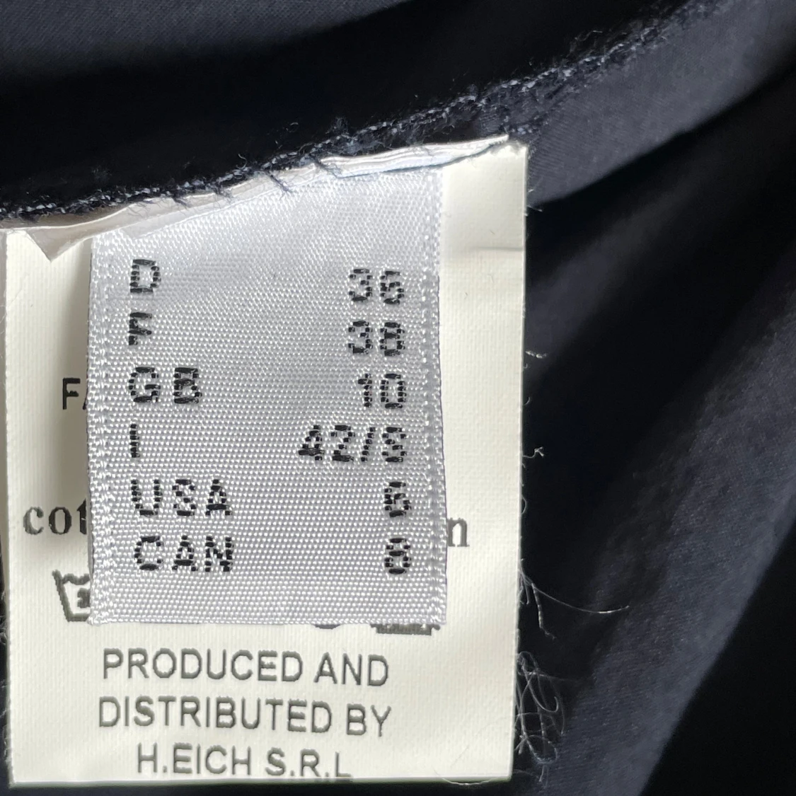 Mörkblå volangklänning från italienska Ottod'Ame - 4