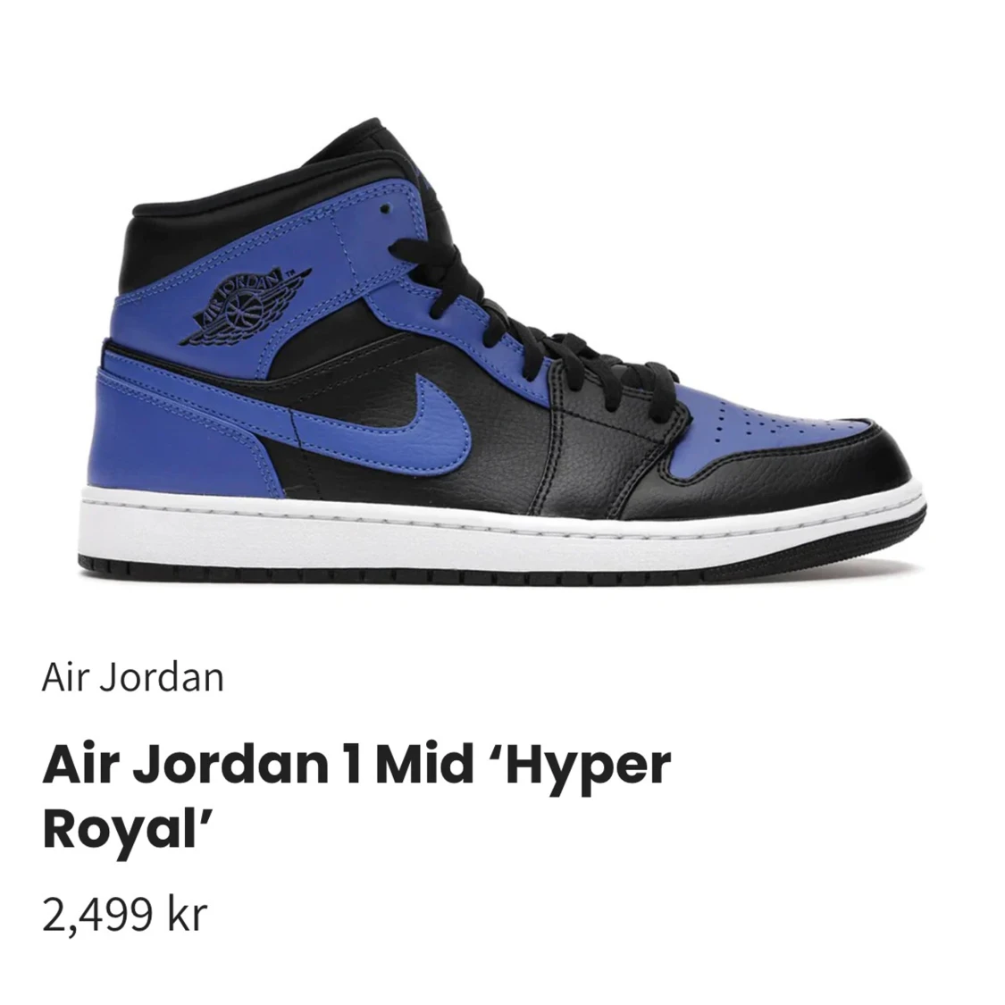 Nike Air Jordan 1 Mid Royal/Black 36.5 /37 - 3