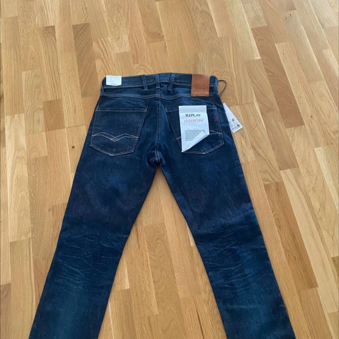 Replay Hyperflex mörkblå jeans - 1