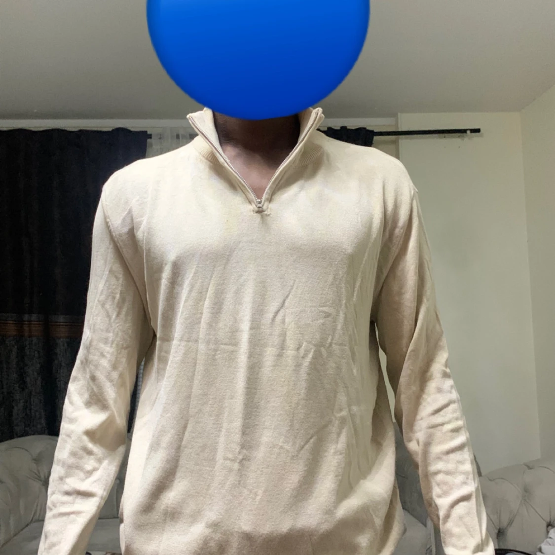 Beige stickad tröja från 157