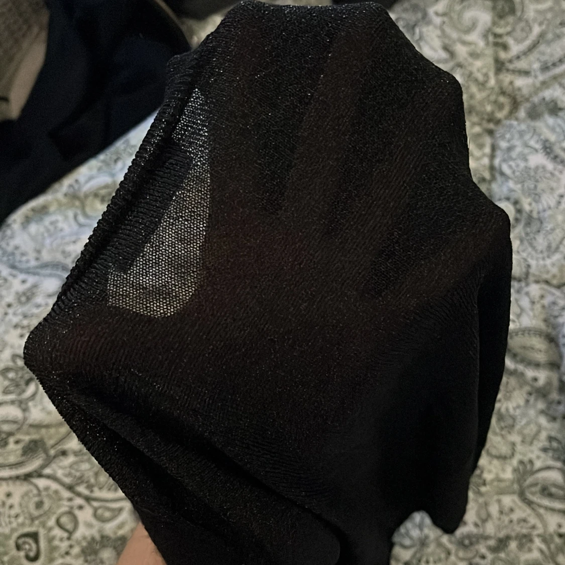 Svart tunn stickad tröja Malene Birger - 3