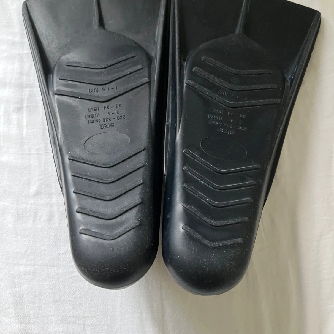 Svarta simfenor i gummi, stl 33-34 - 1