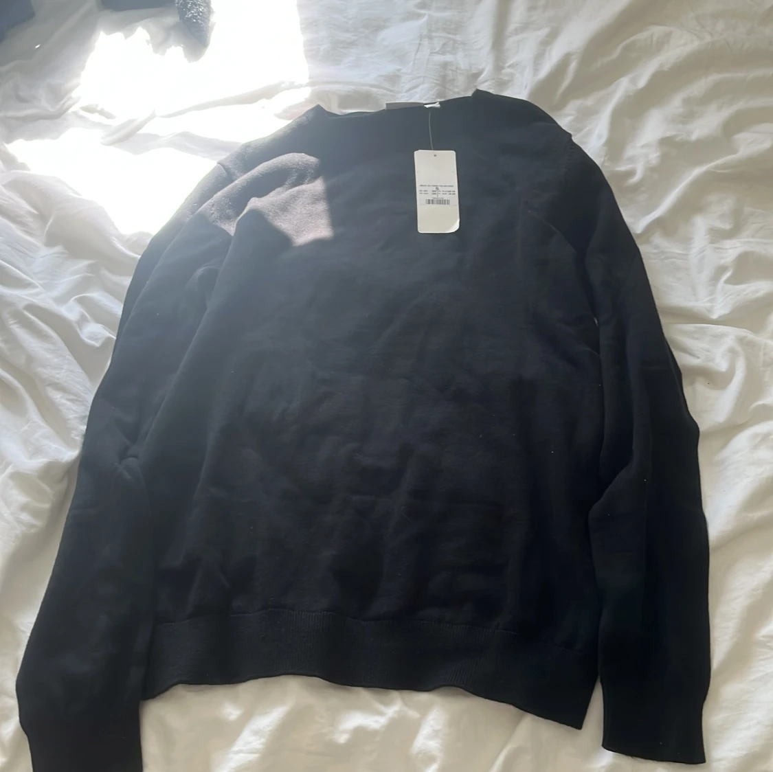 Svart bomullströja från Kappahl