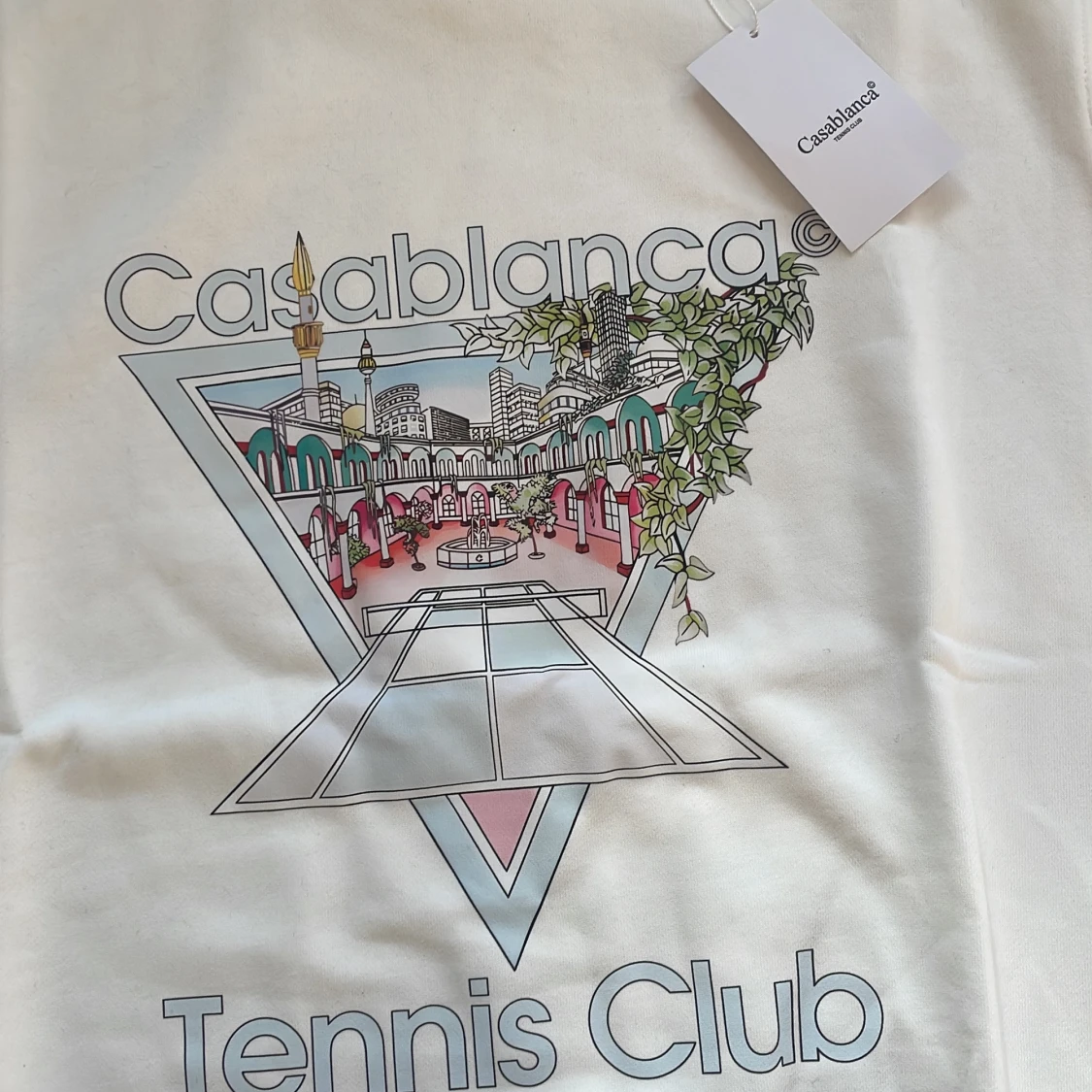 Vit sweatshirt från Casablanca Tennis Club - 1