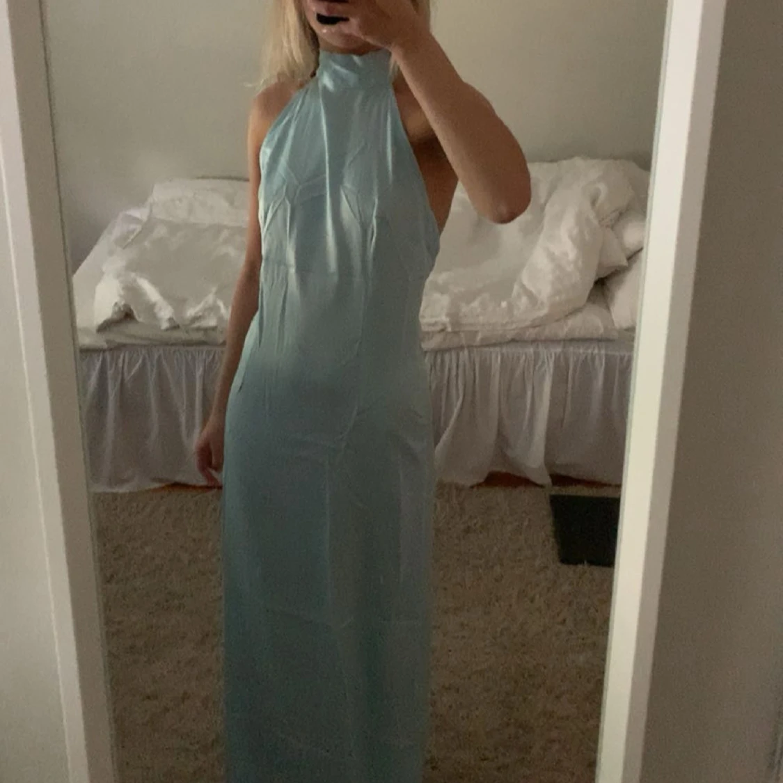 Ljusblå långklänning - 1
