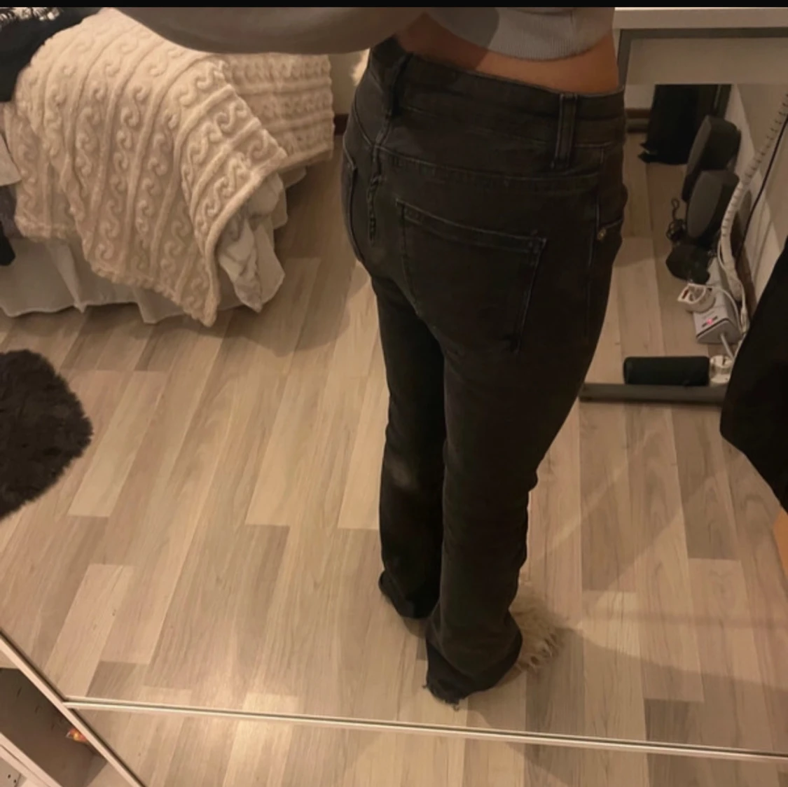 Lågmidjade bootcut jeans  - 1