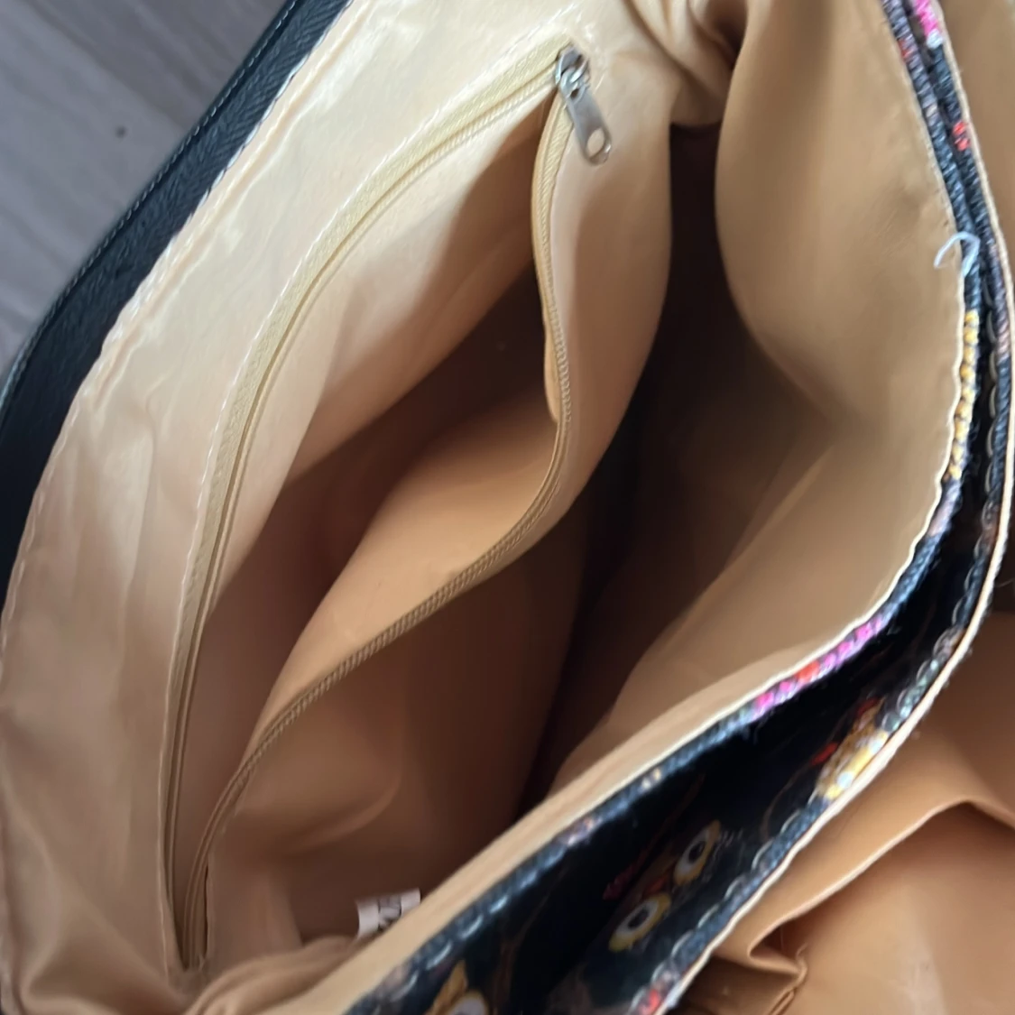 Axelväska med ugglemönster - 1