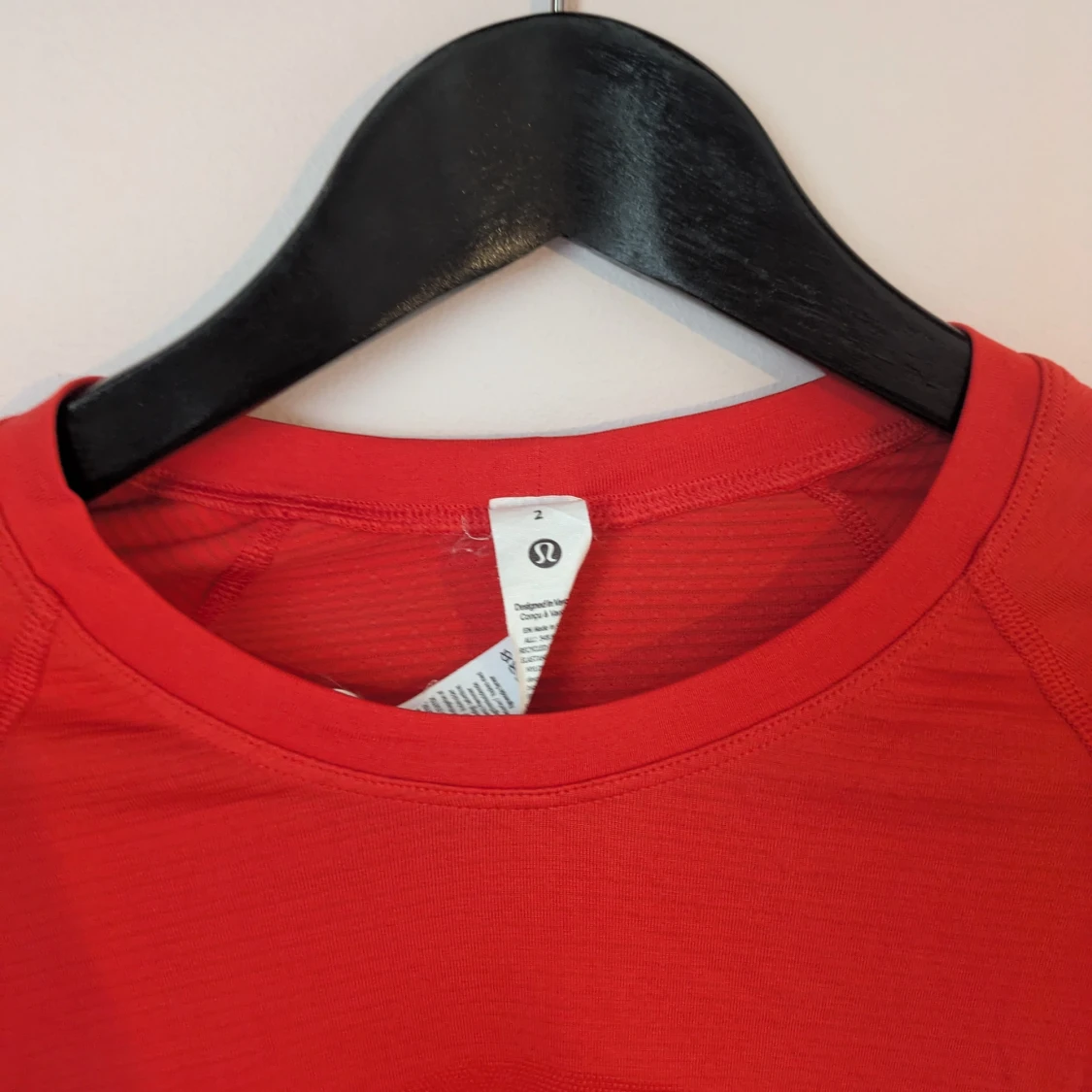 Röd långärmad träningströja Lululemon - 1