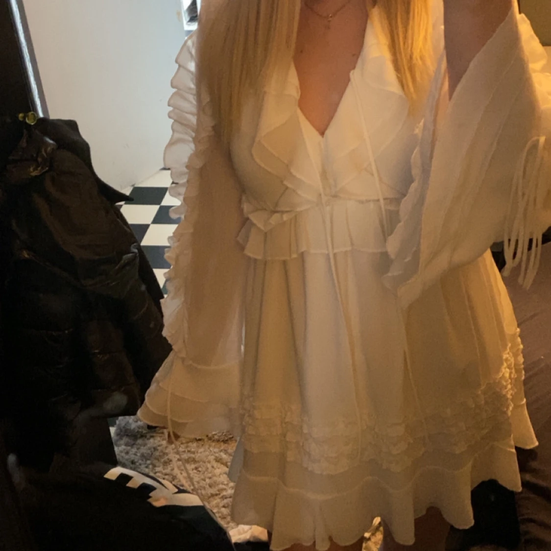Vit klänning