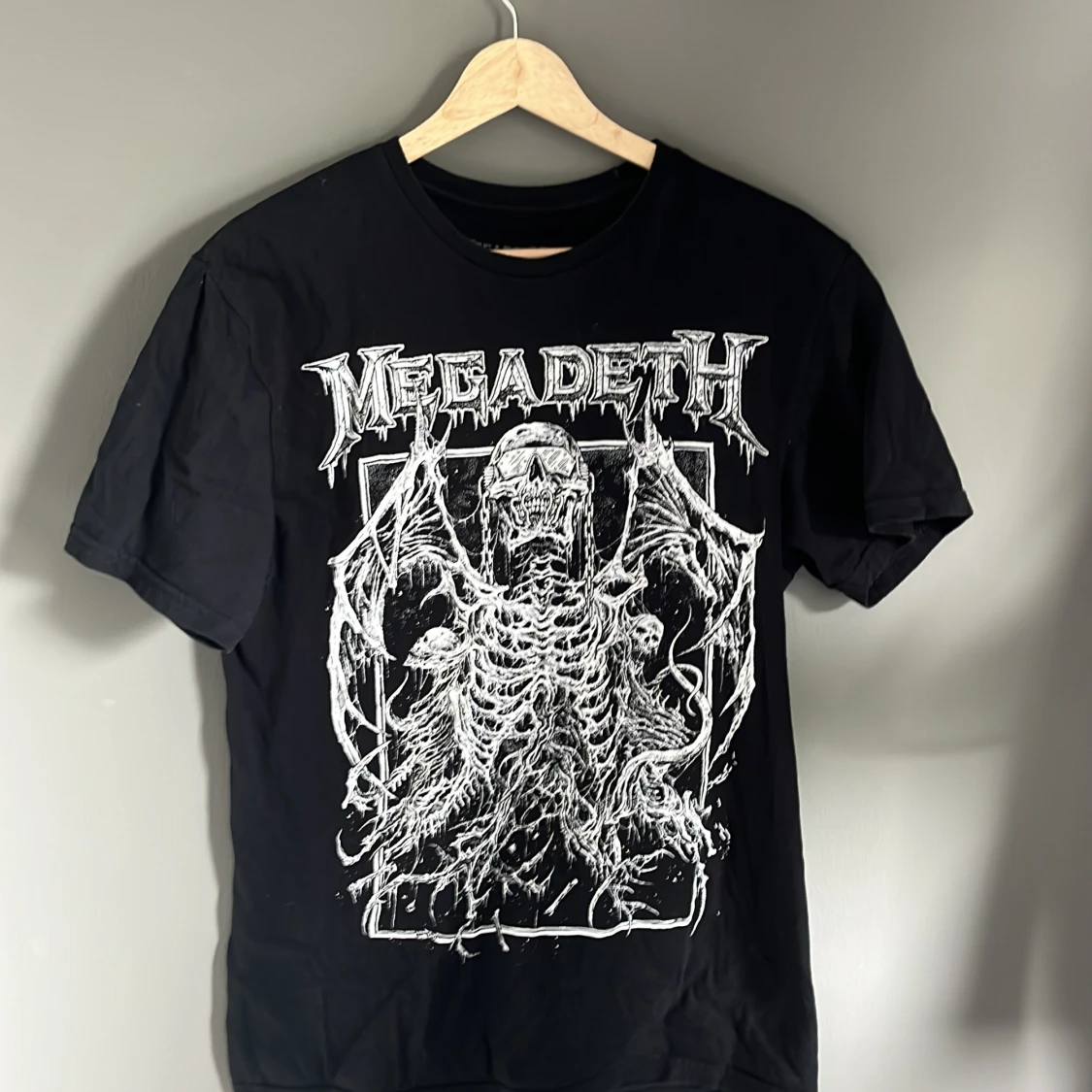 Svart Megadeth t-shirt med turnétryck