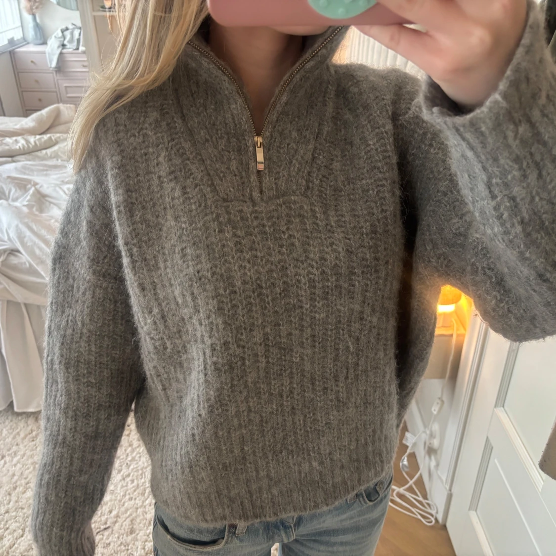 Stickad alpacka tröja  - 1