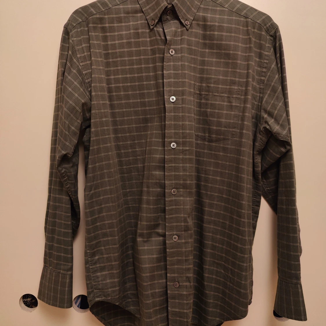 Grön rutig skjorta från Banana Republic