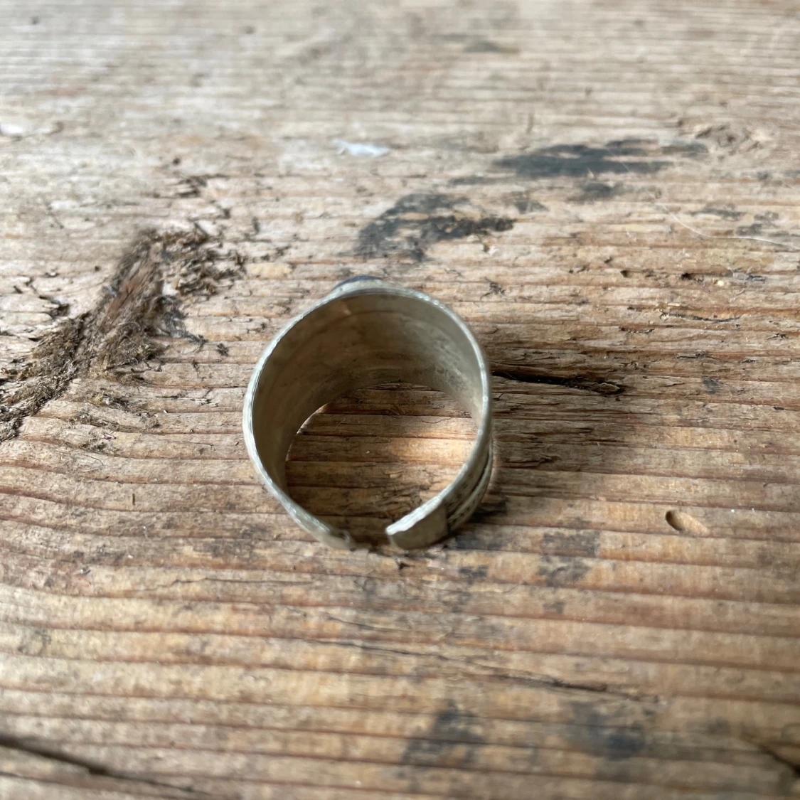 Bred silverring med lapis lazuli - 3