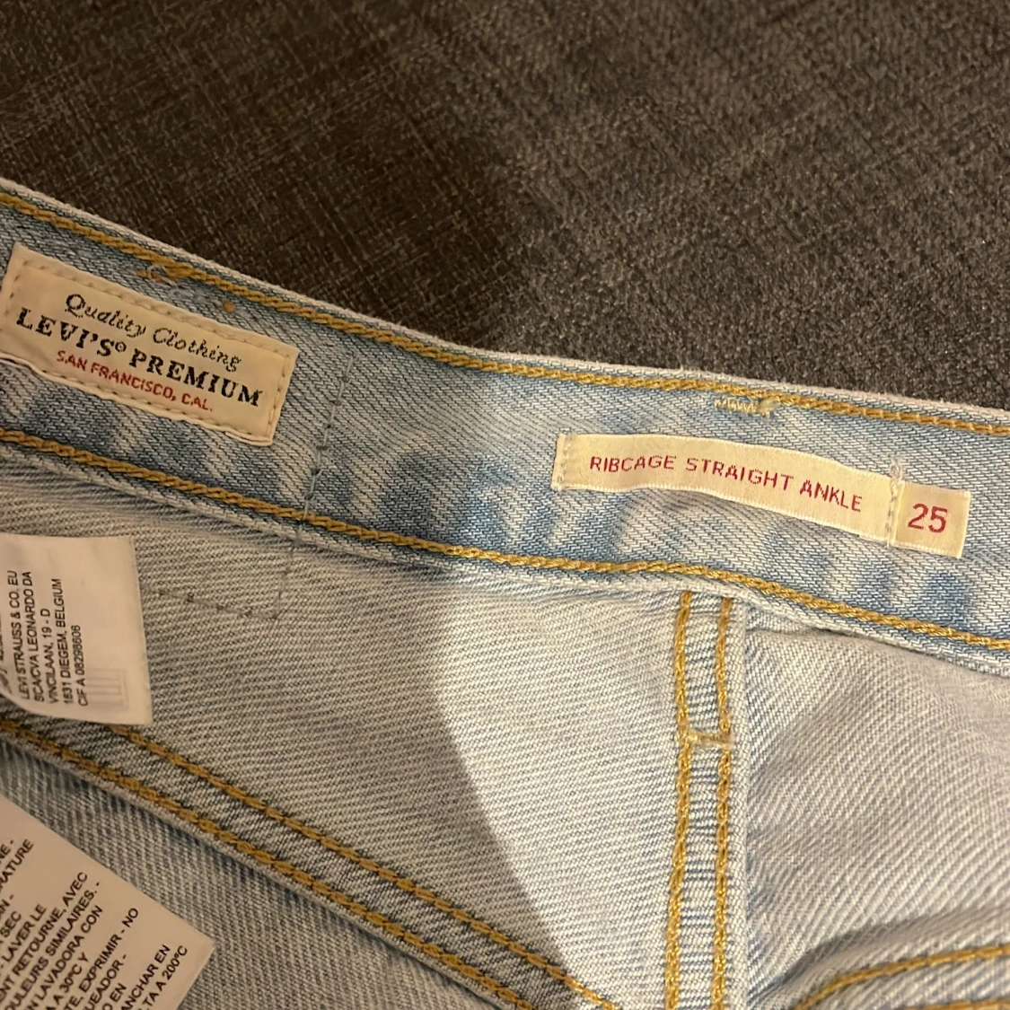 Levi's Ribcage Straight Ankle jeans ljusblå - 2
