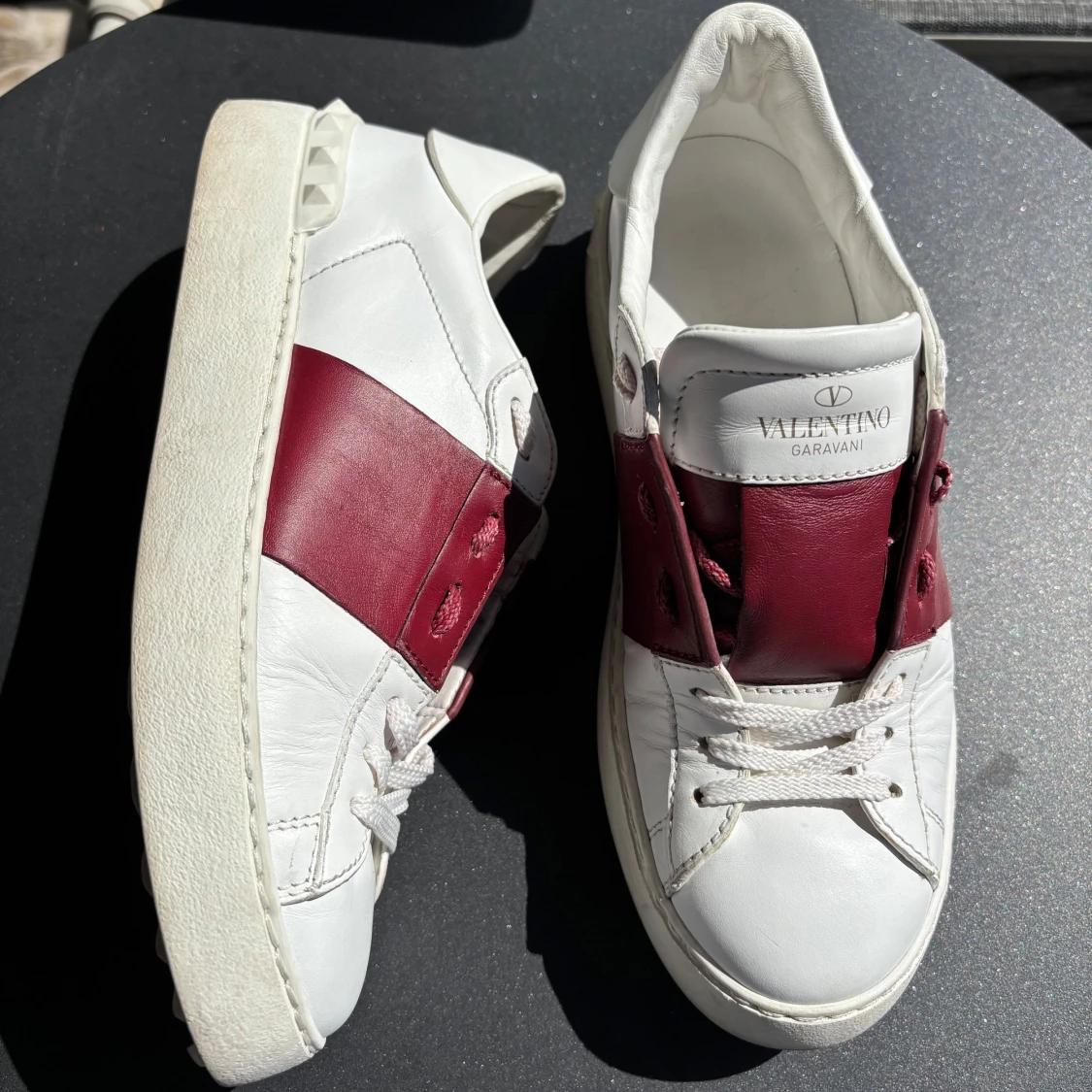Valentino Garavani Open sneakers vit/vinröd 36,5