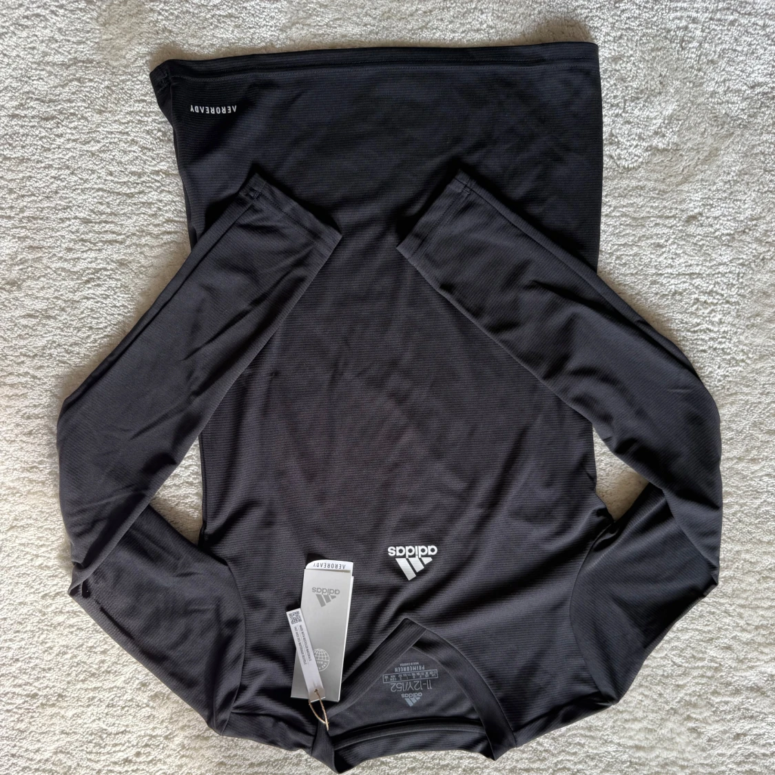 Svart långärmad träningströja Adidas