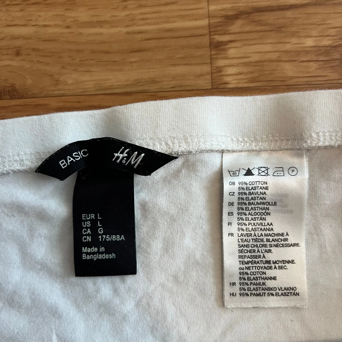 Vit kortkjol från H&M Basic - 1