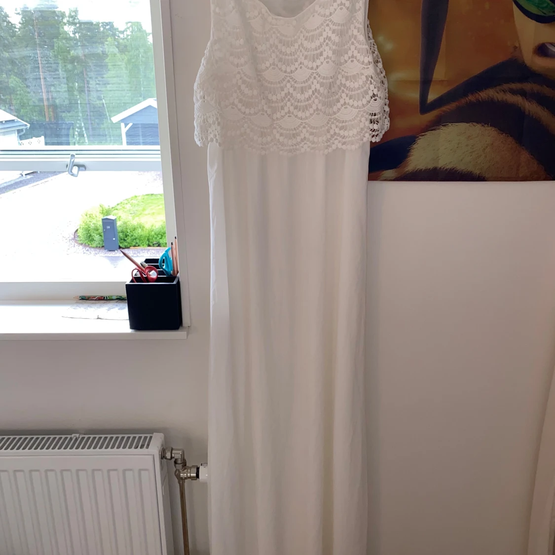 Vit långklänning från Tom Tailor XS