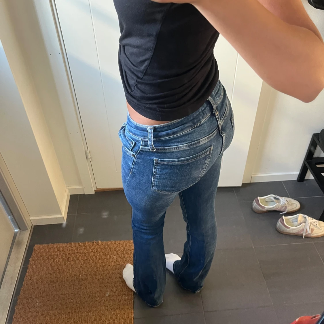 Lågmidjade bootcut jeans - 1