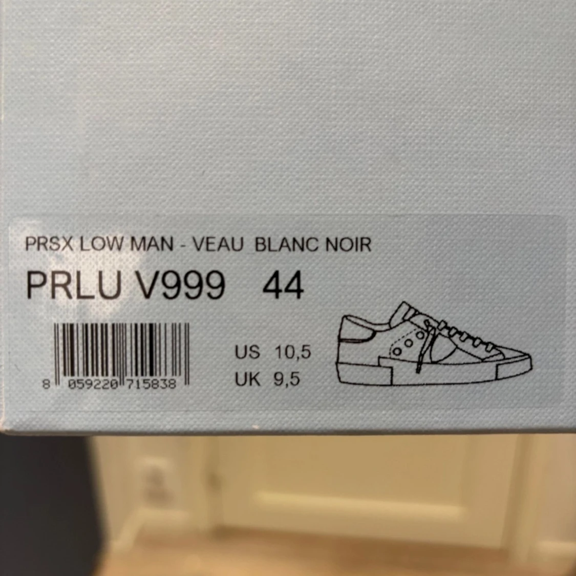 Philippe Model grå sneakers i skinn