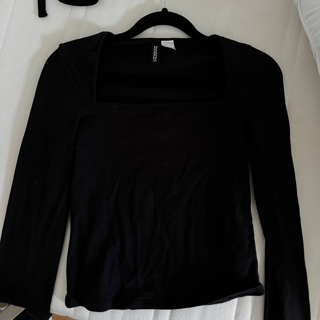 Svart långärmad topp från H&M