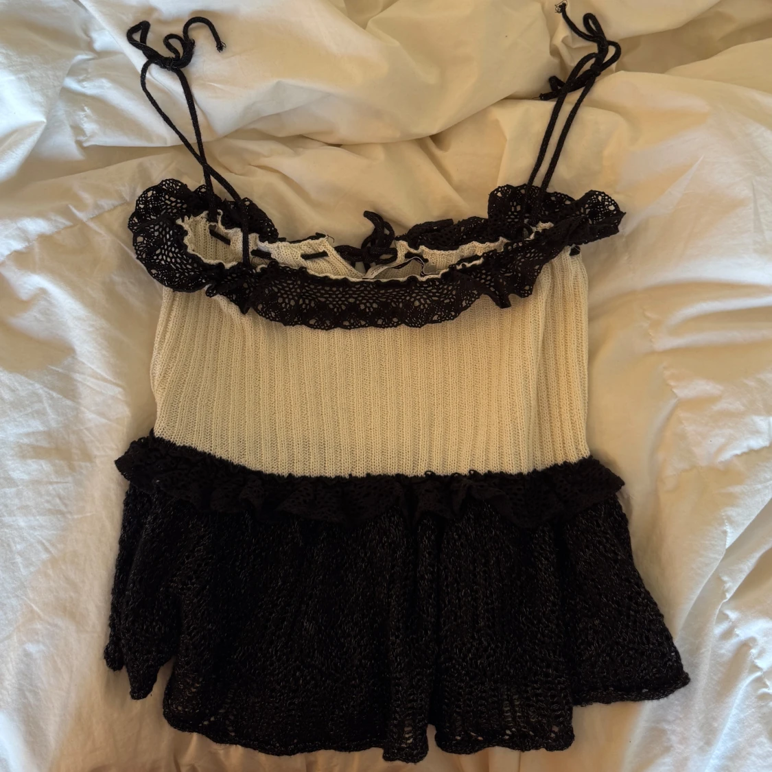 Zara topp stickad - 2