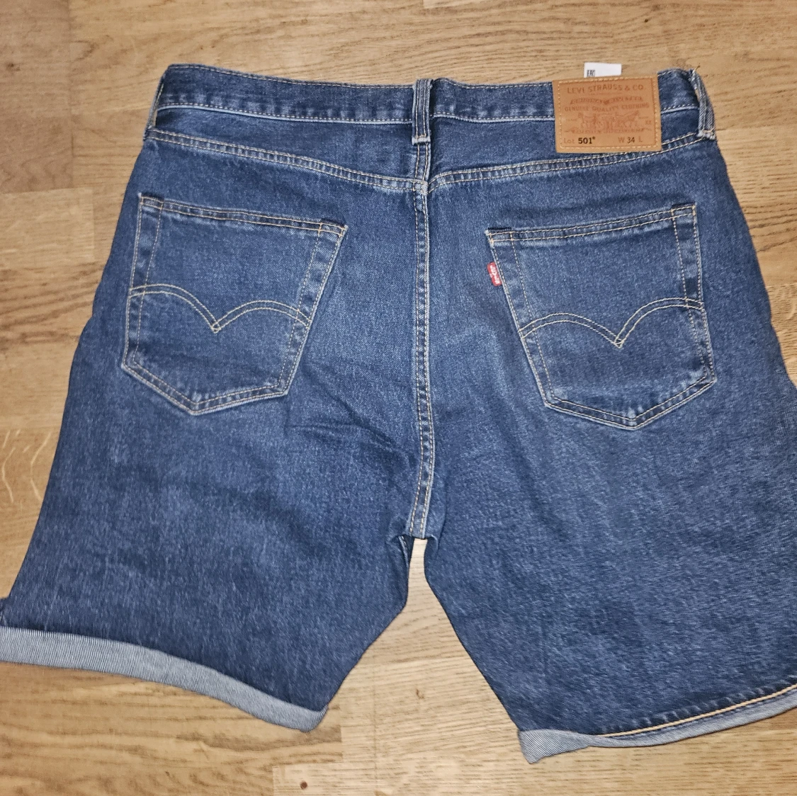 Levi's 501 jeansshorts blå - 1
