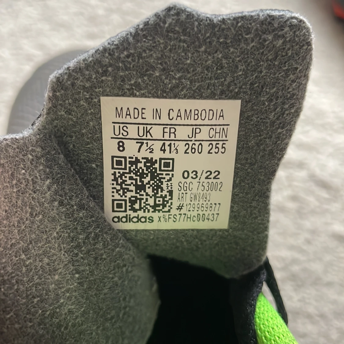 Adidas svarta fotbollsskor strl 41⅓ - 2