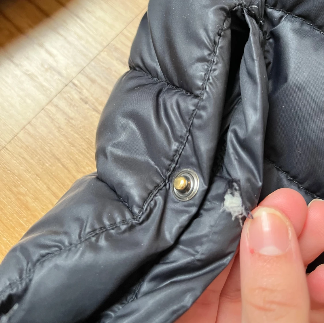 Svart dunjacka från Moncler - 2