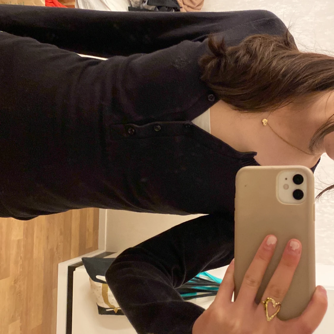 Svart långärmad tröja 