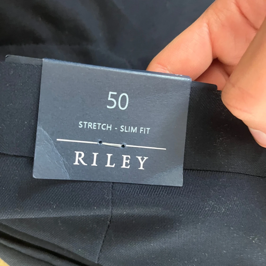 Mörkblå kostymbyxor  - 3