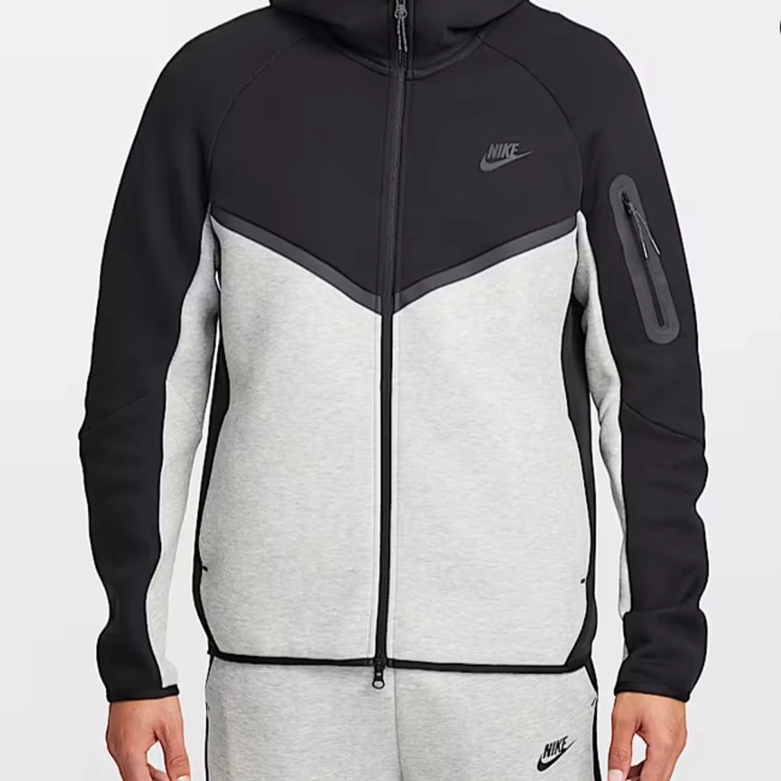 Nike Tech Fleece hoodie svart/grå