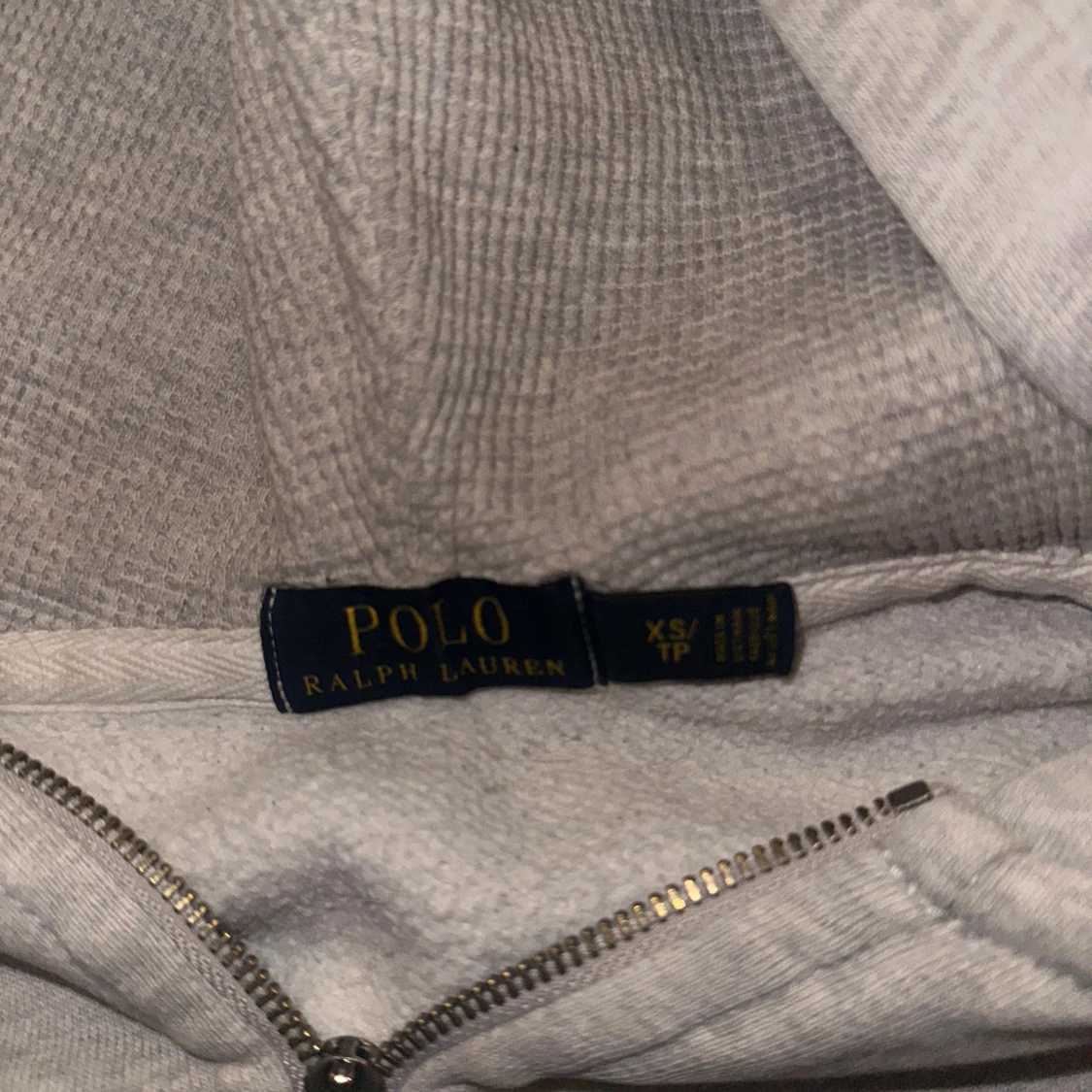 Grå hoodie med dragkedja från Polo Ralph Lauren - 1