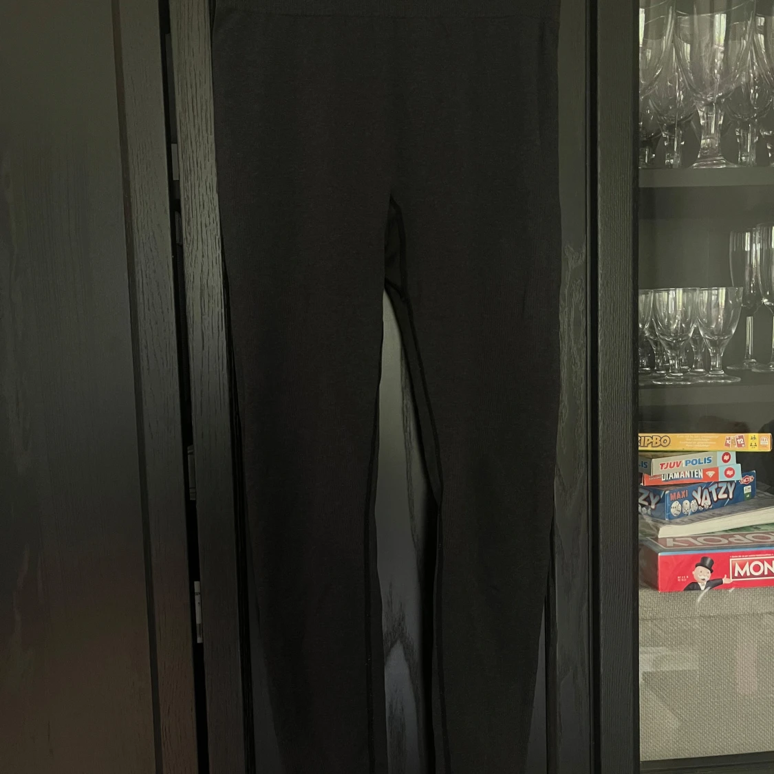 Mörkgrå leggings - 1