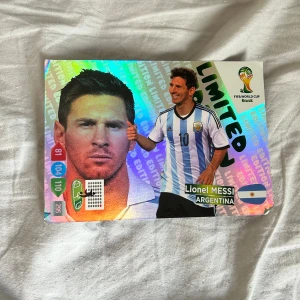 Lionel Messi Vm 2014 stort kort  - Säljer detta exklusiva kort !