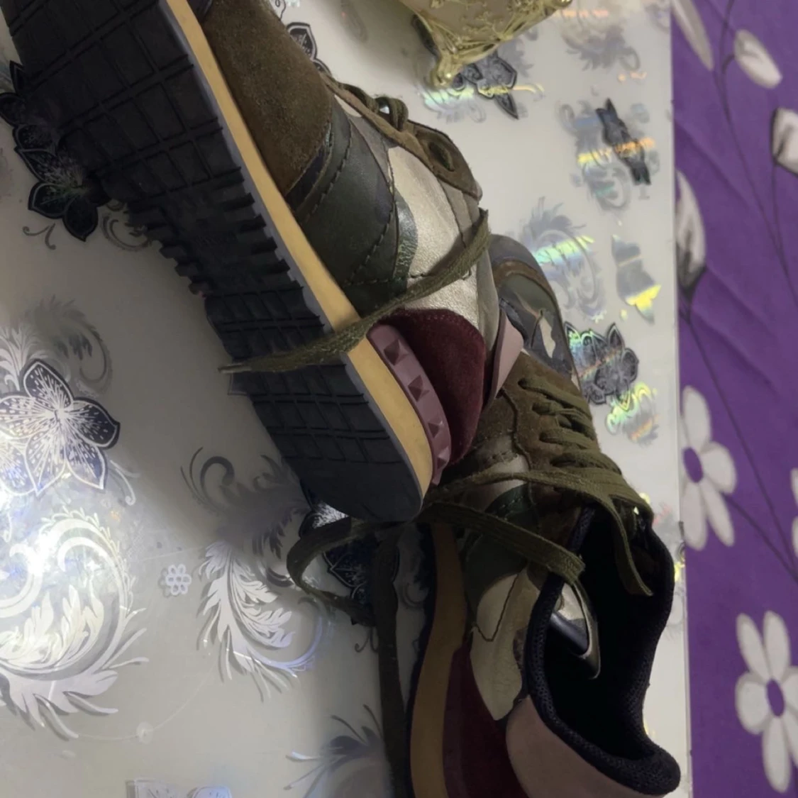 Valentino Rockrunner sneakers med camouflage - 1